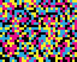 abstrakt cmyk Lärm Pixel Muster Hintergrund Design vektor