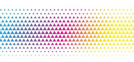 geometrisk stil cmyk färger triangel mönster baner design vektor