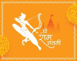 shri Bagge navami diwas firande bakgrund design vektor