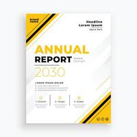 modern företag årlig Rapportera broschyr redo till skriva ut för företag vektor