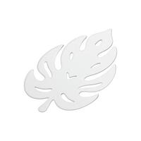 botanisk blad ormbunke dekorativ exotisk växt lövverk vit bröllop dekor element 3d ikon vektor