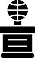 Basketball-Glyphe-Symbol vektor