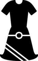 Kleid Glyphe-Symbol vektor