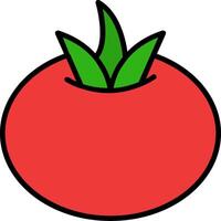 Tomate Linie gefüllt Symbol vektor