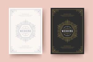 Hochzeit Einladung speichern das Datum Karte typografisch elegant Vorlage Illustration. vektor
