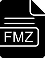 fmz Datei Format Glyphe Symbol vektor