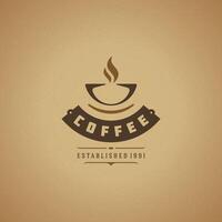 Kaffee Geschäft Logo Design Element vektor