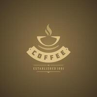 Kaffee Geschäft Logo Design Element vektor