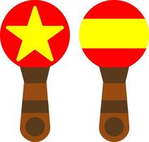 Maracas flaches Symbol vektor