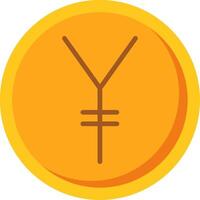 yen platt ikon vektor
