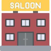 Saloon eben Symbol vektor