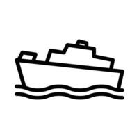 Yacht båt fartyg ikon vektor
