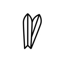 Surfbrett Strand Symbol vektor