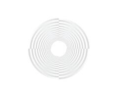 abstrakt rader i cirkel form, design element, geometrisk form, randig gräns ram för bild, teknologi runda logotyp, spiral illustration vektor