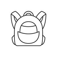 Rucksack Symbol Logo vektor