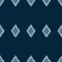 traditionell ethnisch Ikat Motiv Stoff Muster geometrisch Stil.afrikanisch Ikat Stickerei ethnisch orientalisch Muster Blau Hintergrund Hintergrund. abstrakt, Illustration, Textur, Rahmen, Dekoration. vektor