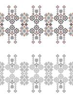 traditionell ethnisch Motive Ikat geometrisch Stoff Muster Kreuz Stich.ikat Stickerei ethnisch Färbung Farbe Pixel Weiß Hintergrund. abstrakt, Illustration. Textur, Dekoration, Tapete. vektor