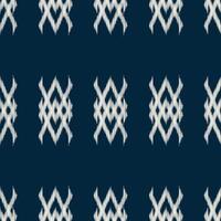 traditionell ethnisch Ikat Motiv Stoff Muster geometrisch Stil.afrikanisch Ikat Stickerei ethnisch orientalisch Muster Blau Hintergrund Hintergrund. abstrakt, Illustration, Textur, Rahmen, Dekoration. vektor