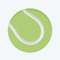 Symbol Tennis Ball. verbunden zu Tennis Sport Symbol. eben Stil. einfach Design Illustration vektor