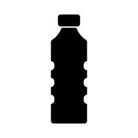 Plastik Flasche Silhouette Symbol. trinken Flasche. vektor