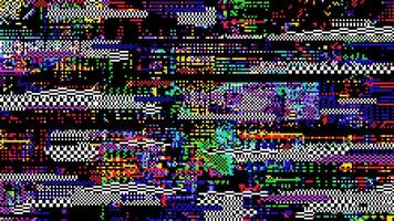 retro pixel tekniskt fel bakgrund, abstrakt förvrängning vektor
