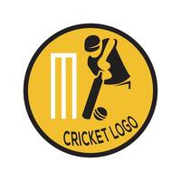 cricket logotyp disegn vektor