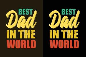 bester Papa der Welt Typografie Papa T-Shirt und Merchandise vektor