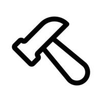 hammare ikon i trendig design isolerat på vit bakgrund vektor