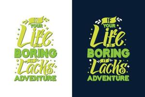 Typografie-Motivationsdesign für T-Shirt und Merchandise vektor