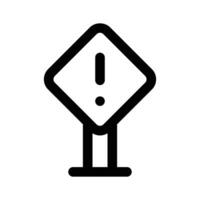 modisch Symbol von warnen Zeichen Tafel Design isoliert auf Weiß Hintergrund vektor