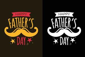 Happy Father's Day Schriftzug Zitate oder Slogan vektor