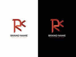 rk brief logo design vektor