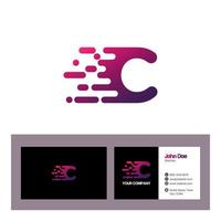 Buchstabe c-Logo-Vorlage, Visitenkartenvektor-Vorlagen-Illustrationsdesign vektor