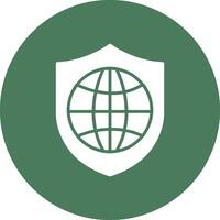 global Sicherheit Glyphe multi Kreis Symbol vektor