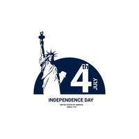 förenad stater oberoende dag, 4:e av juli amerikan frihet, lämplig för bakgrunder, t-shirts, kläder, affischer, banderoller och andra vektor