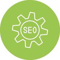 SEO Linie multi Kreis Symbol vektor