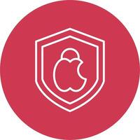 Mac Sicherheit Linie multi Kreis Symbol vektor