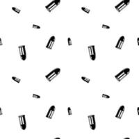 svart och vit sömlös mönster med kula ammunition. vektor