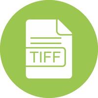 tiff Datei Format Glyphe multi Kreis Symbol vektor