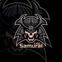 Samurai Maskottchen Logo Esport Logo Mannschaft Lager Bilder vektor