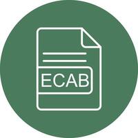 ecab Datei Format Linie multi Kreis Symbol vektor