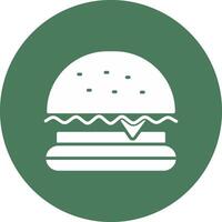 Burger schnell Essen Glyphe multi Kreis Symbol vektor
