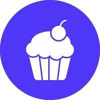 Cupcake Glyphe multi Kreis Symbol vektor