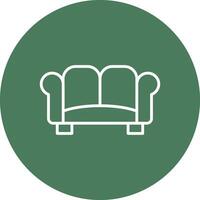 Sofa Linie multi Kreis Symbol vektor