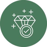 Diamant Linie multi Kreis Symbol vektor