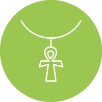 ankh Linie multi Kreis Symbol vektor