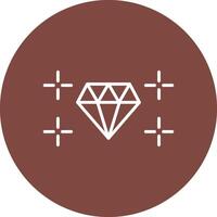 Diamant Linie multi Kreis Symbol vektor