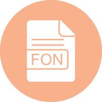fon fil formatera glyf mång cirkel ikon vektor