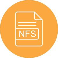 ns Datei Format Linie multi Kreis Symbol vektor