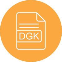 dgk Datei Format Linie multi Kreis Symbol vektor